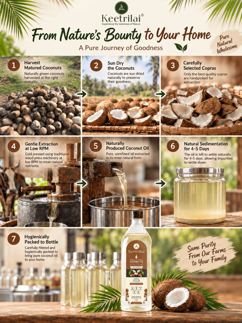 Organic Wood / Cold Pressed Coconut Oil