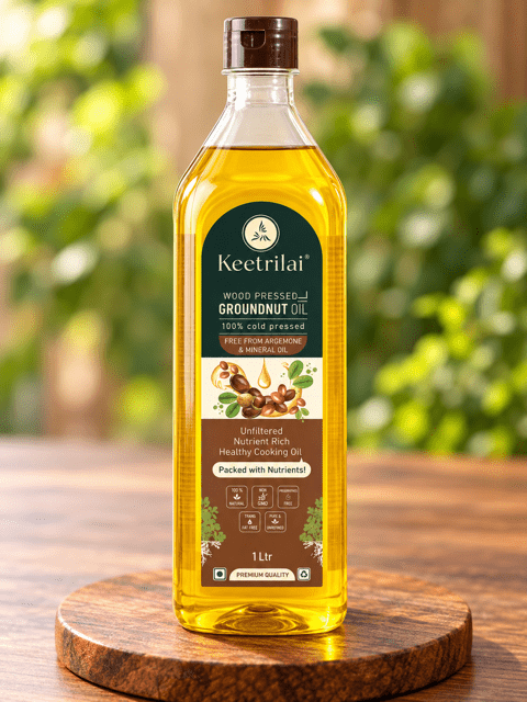 Wood Pressed Groundnut Oil