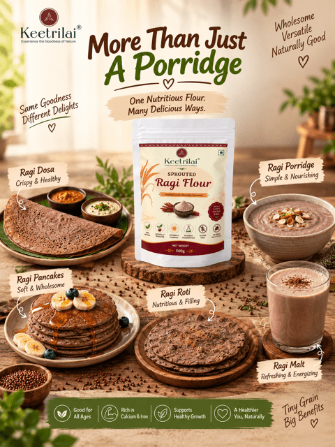 Sprouted Ragi (Finger Millet) Flour