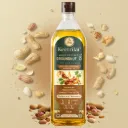 Keetrilai Organic Wood Cold Pressed Groundnut Oil (Peanut Oil) | Marachekku | Kachi Ghani | Unrefined | 100% Natural | Daily Cooking Oil | Healthy Oil | Rich Aroma & Flavour | Chemical Free