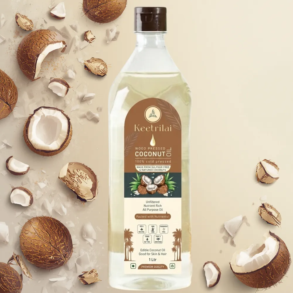 Keetrilai Organic Cold-Pressed Coconut Oil